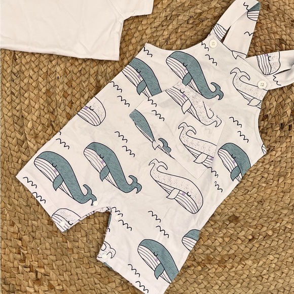 Boys 2 piece romper set - Picture 1 of 5